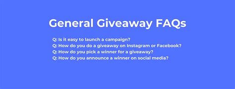Guide to Frequently Asked Giveaway & Promotional .